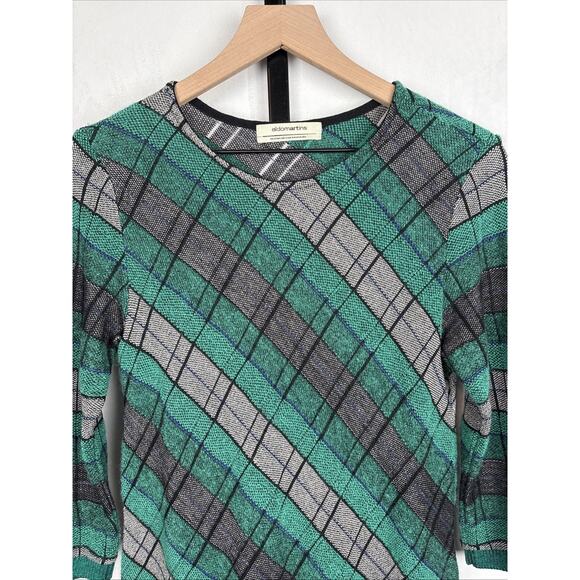 Anthropologie Aldo Martins Plaid Mohair Wool Sweater Dress Womens XS Chic Office - Picture 3 of 13